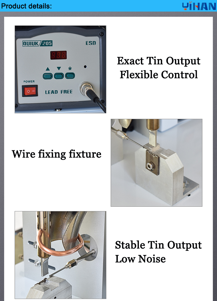 Semi-Automatic Terminal Wiring Harness Welding Machine for PCB LED Terminal Switch Socket