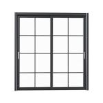 Stainless Steel Screen Netting Tempered Glass Entrance Window Door for Sound