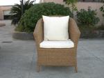 Outdoor Rattan Furniture Sofa Chair Set For Garden / Patio Brown