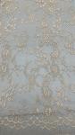Wedding Party Essential Leafy Embroidery Lace Fabric Elegent Embroidered Fabric