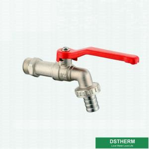 Wholesale Aluminum Handle Brass Tap Customized Brand Middle Weight Brass Ball Bibcock Valve from china suppliers