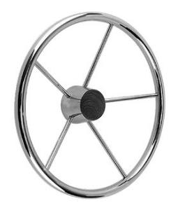 Wholesale Five Spokes Stainless Steel Marine Steering Wheel 13.5 Inch Diameter from china suppliers