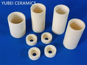 Wholesale 1600℃ Refractory Ceramic Tubes Yellow 99% Alumina Ceramic Sleeves from china suppliers