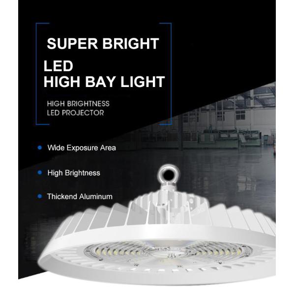 0-10V Dimmable LED UFO High Bay Lights 150W 22000 Lumens Black Aluminum