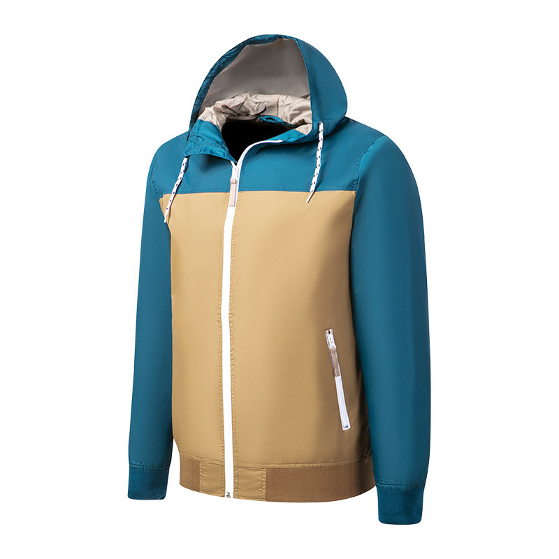 Casual Ployester Men'S Color Blocked 3 Color Jacket