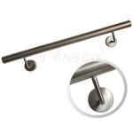 Modern Staircase Kit Ss201 304 316 Stainless Steel Handrail Pipe Round 33.7mm