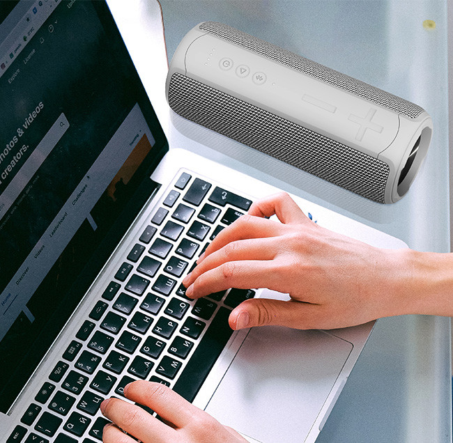Bluetooth 5.3 Wireless Fabric Speaker with 30W Output 10-30m Range
