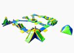 Commercial Inflatable Water Park Hot Welding Workmanship For 80 Kids