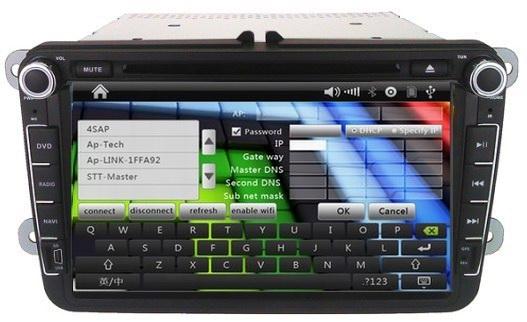 Car DVD GPS for Volkswagen Sagitar /Tiguan /Touran with radio bluetooth TV RDS