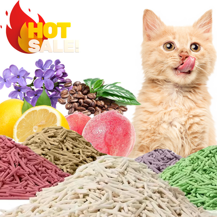ODM Flushable Tofu Cat Litter Sand Green Tea Toilet Flushable Cat Litter