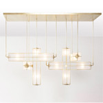 Crystal Sand White Led Ceiling Lights 24W 48W 72W Bar Cafe Custom Pendant Light