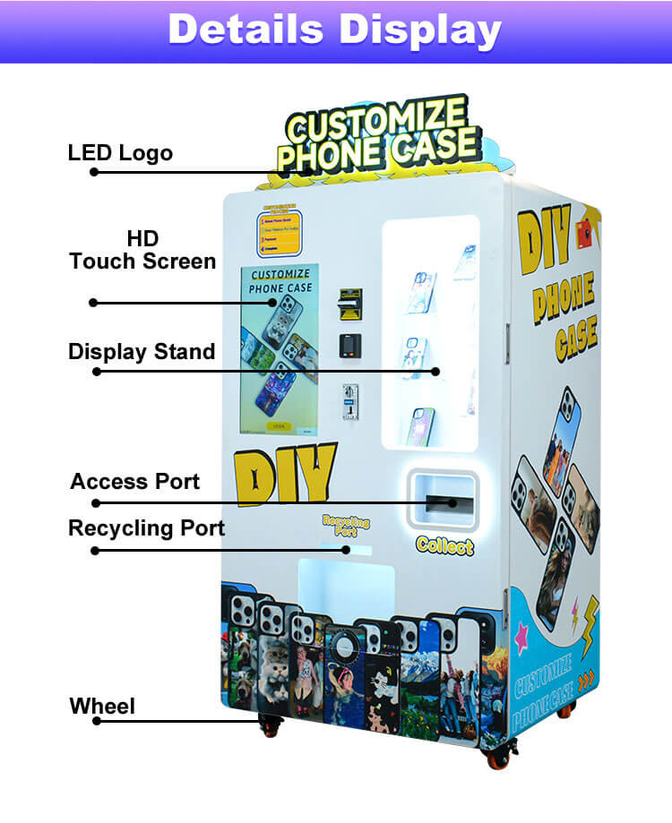 Fast Printing Phone Case Printing Vending Machine Factory OEM / ODM Customization