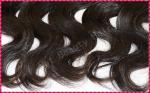 Natural Black Virgin Brazilian Human Hair Extensions Big Curl Type