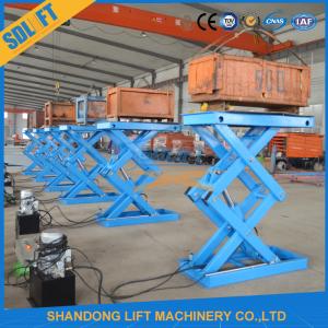 Wholesale 2tons 2m Stationary Hydraulic Scissor Lift Warehouse Cargo Lift Table Platform from china suppliers