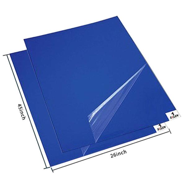 Industrial Safety Adhesive Disposable Tacky Dust Mat For Dust Control Cleanroom