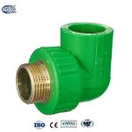 Green Brass Male Thread Elbow Pipe Fitting