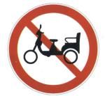 Sale Non-motor Vehicles Prohibition Driving Signs Reflective Film Round Metal