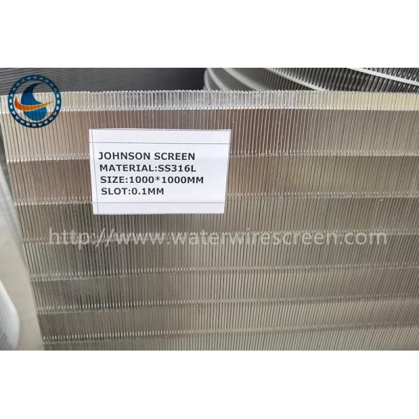 Johnson Vee Wire Flat 0.025mm Continuous Slot Screen