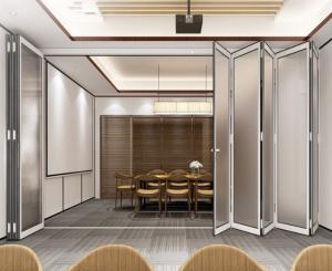 Wholesale Narrow Frame Aluminum Folding Doors Single Tempered Glass Wardrobe Bifold Doors from china suppliers