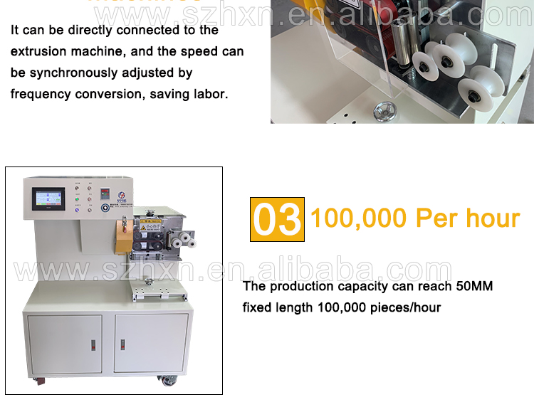 Rubber PVC Circular Tube Cutting Machine with 90 m/min Equipment Traction Efficiency