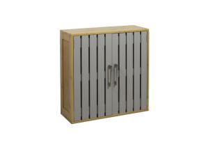 Wholesale Knock Down MDF 30KG Bamboo Frame MDF Stripes Door Bathroom Vanity Cabinet from china suppliers