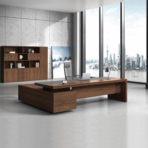 Wholesale Brown Executive Desk Sets 900mm Wooden Office Desk With Cabinet​ from china suppliers