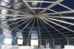Yellow And Red Pagoda Party Tent PVC Cover φ30m Aluminum High Peak Multi Sides