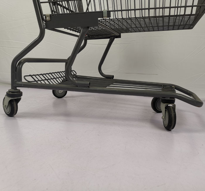 125L Standard American Shopping Trolley Warehouse Shopping Cart With Foldable Seat
