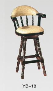 Wholesale Factory manufacture WOOD seat adjustable swivel bar chair (YB-18) from china suppliers