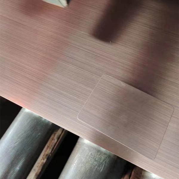 Stainless Steel Sheet 304 Grade Colour Sheet Rose Gold Mirror Hairline Sheet