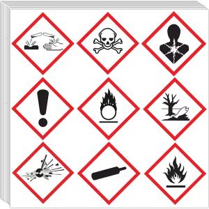 Wholesale Vinyl Hazardous Chemicals Labels Waterproof Adhesive Safety Warning Stickers from china suppliers