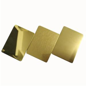 Wholesale 4 Inch Decorative Stainless Steel Panels PVD Coating Mirror Finish Sheet from china suppliers