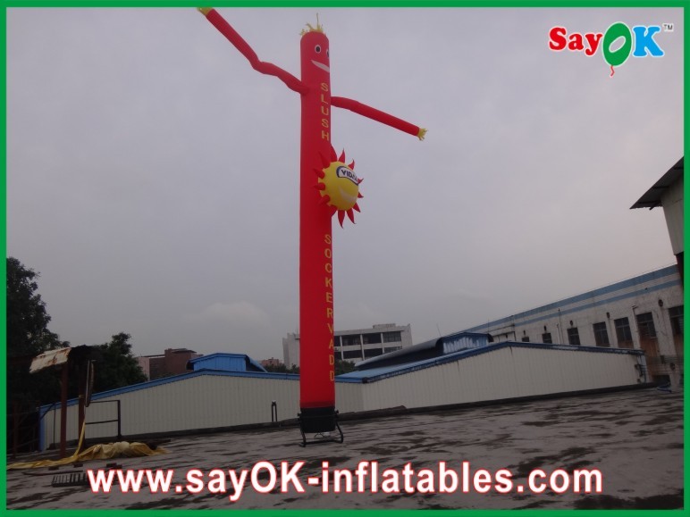 Dancing Air Puppets Inflatable Air Dancer / Attractive Mini Inflatable Smile Air Tube Man For Wedding