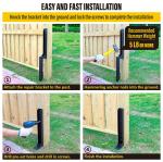 Repair Tilted or Broken Wood Posts Heavy Duty Steel Fence Post Anchor for Fence