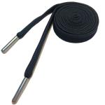 10mm 3/8 100 Polyester Braided Flat Shoe Laces Dark Blue Yellow Green