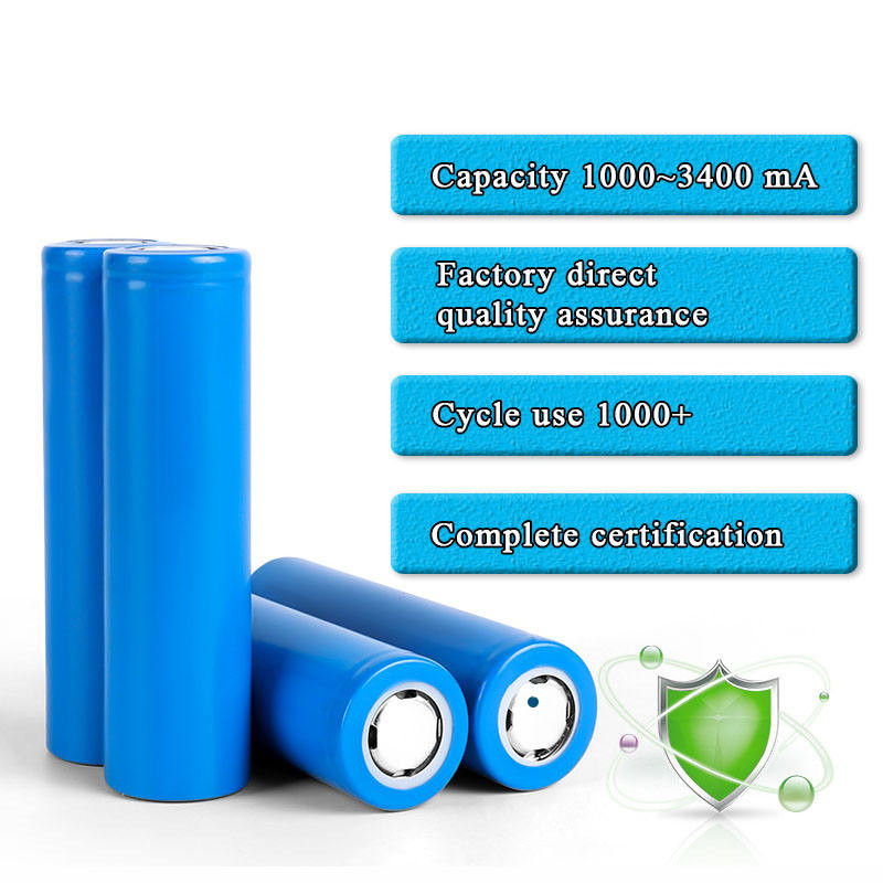 OEM ODM LiFePO4 lithium battery Cells Cylindrical Lithium Battery cell 1000mah~3500mah 18650 3.2V 3.7V