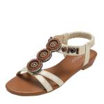 BS175 Fashion Sandals Women'S European And American Rhinestone Cross Strap Back