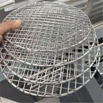 Stainless Steel Round Barbecue Grill Grill Net Steam Net Camping Hiking Outdoor