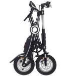 Adult 350W 2 Wheel Black / White Foldable Electric Scooter / Bicycle With Seat