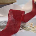 4cm wooden cotton yarn with flower bouquet packaging, bow ribbon, floral ribbon,