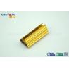 Buy cheap Golden Color Extrusion Aluminum Profiles / Decoration Aluminium Door Frame from wholesalers
