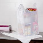 0.71 Mil Unprinted T Shirt Shopping Bags White Color 20" X 10" X 36"