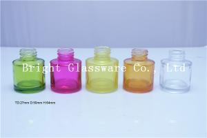 Wholesale Perfect colorful small glass perfume bottle, cosmetic bottle glass from china suppliers