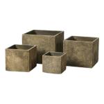Hand Carved Weather Resistant Cement Planter Pots For Indoor And Outdoor Decor