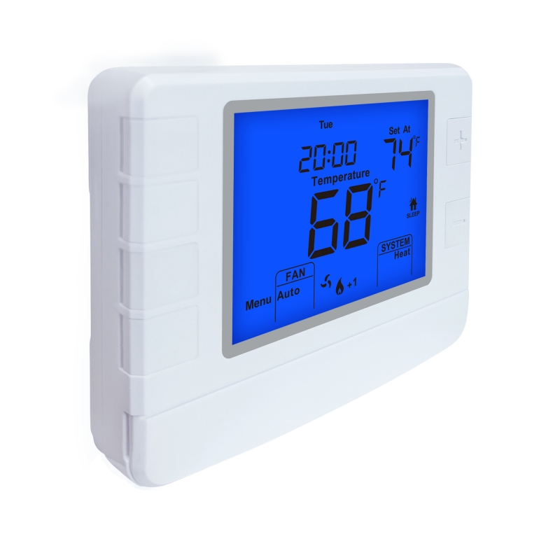 Riseem 24V Air Conditioning Heat Pump Home Non Programmable Thermostat For HVAC System