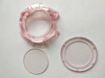 Pink Sapphire Crystal Watch Case Polished Surface Wear Scratch Resistance