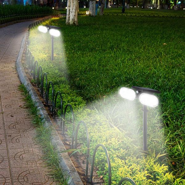Double Heads Foldable Waterproof LED Garden Lights IP65 Outdoor Motion Sensor Solar Light