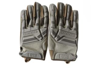 Wholesale Tactical Brown Combat Gloves Durable Leather Reinforced Knuckle Protection from china suppliers