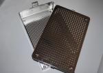 Medical Stainless Steel Perforated Metal Sheet Sterilization Basket 38x30x5cm