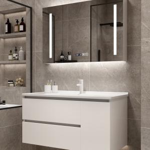 Wholesale Environment Friendly Painted Bathroom Vanity Unit 800mm Mirror lighted from china suppliers